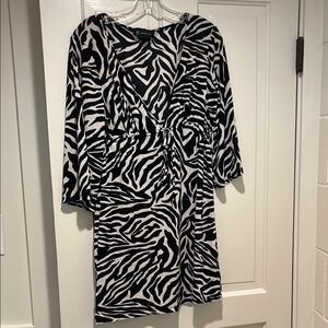 Swim Coverup Dress V-neck Dolman Sleeve